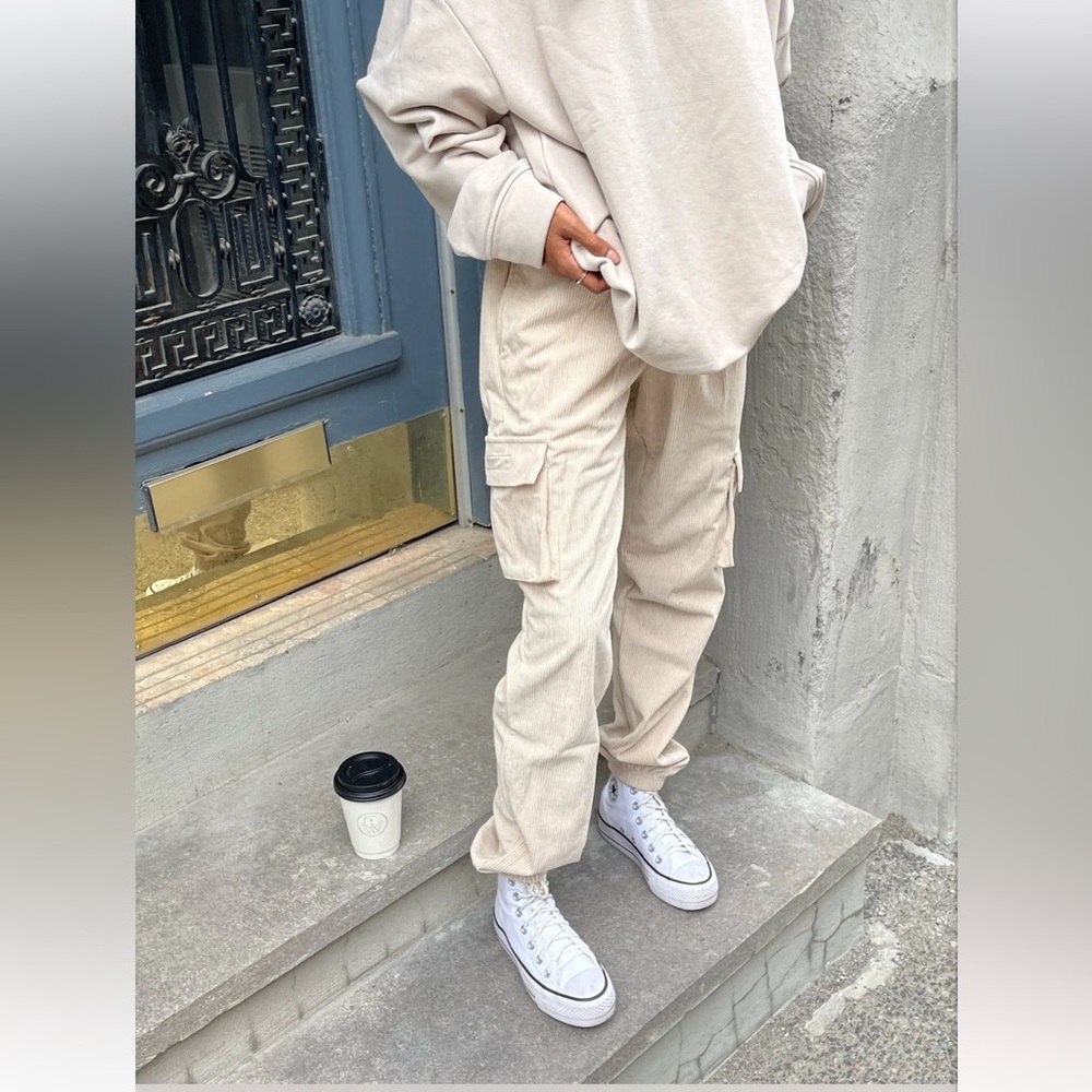 Girl Crush Gang Corduroy Jogger + Crew Sweater Set